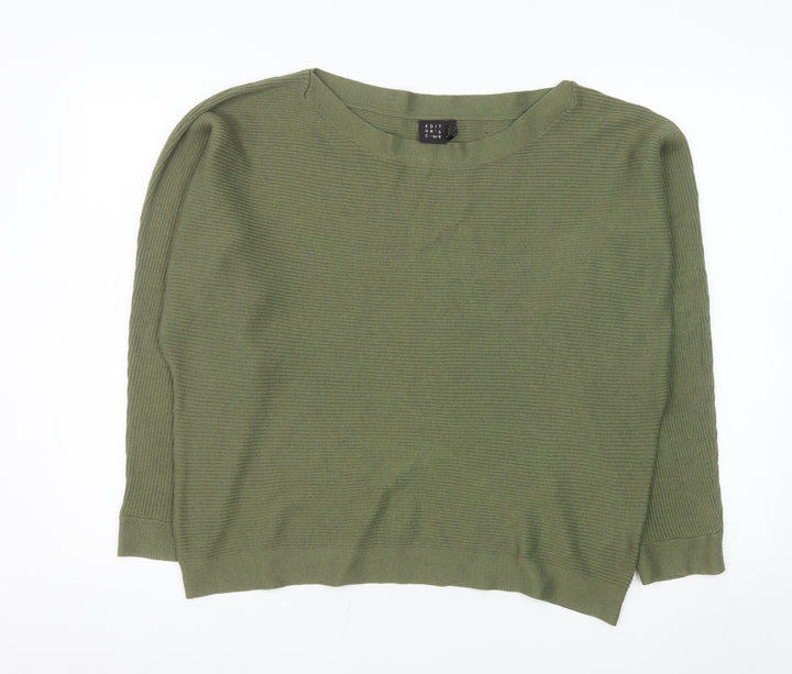 Editor's Cut Women's Green Size 18 Boat Neck Pullover Jumper