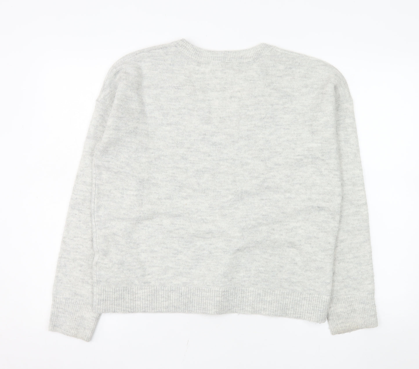 GAP Women’s Grey V-Neck Knit Pullover Jumper Size S