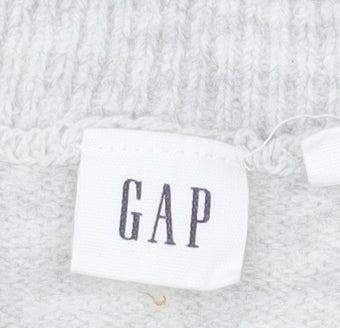 GAP Women’s Grey V-Neck Knit Pullover Jumper Size S