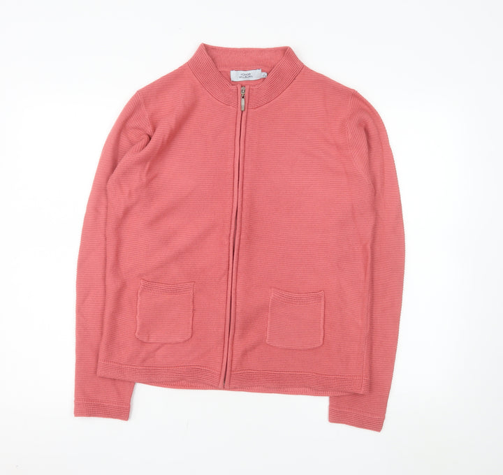Honor Millburn Women's Pink Knit Zip Jacket Size S 10-12