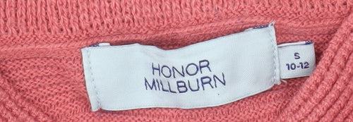 Honor Millburn Women's Pink Knit Zip Jacket Size S 10-12