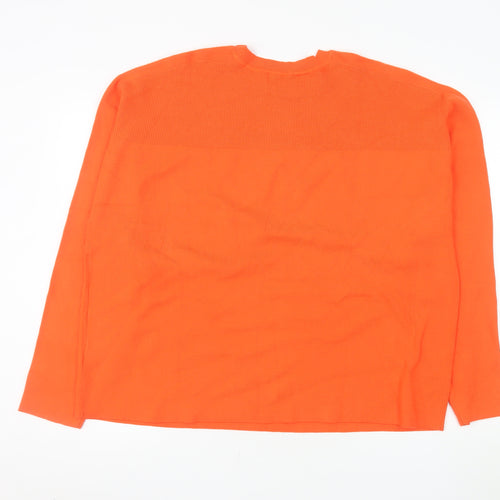 Marks and Spencer Women's Orange XL Button Shoulder Jumper