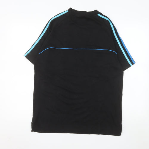Lonsdale Men's Black Medium Graphic Logo Crew Neck T-Shirt