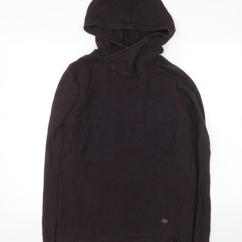 Jack & Jones Men's Black Small Pullover Knit Hoodie