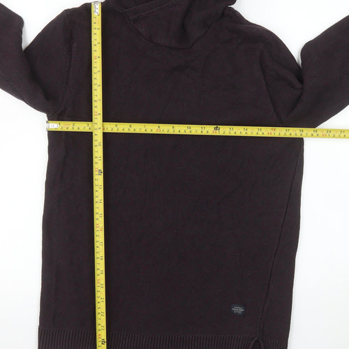 Jack & Jones Men's Black Small Pullover Knit Hoodie