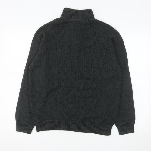 Tu Men’s Grey 1/4 Zip Knit Pullover Sweater Size M