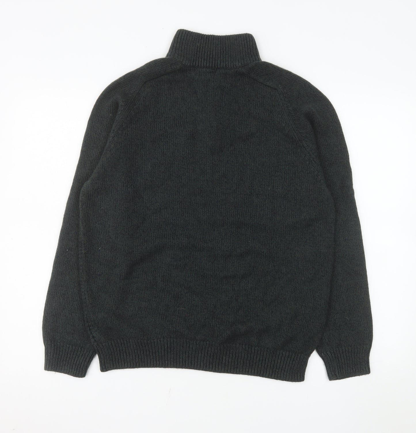 Tu Men’s Grey 1/4 Zip Knit Pullover Sweater Size M