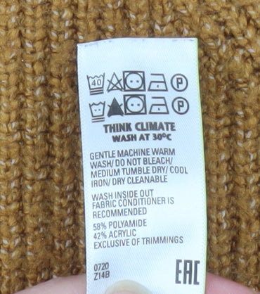 Marks and Spencer Men’s Brown Ribbed Crew Neck Jumper Size M