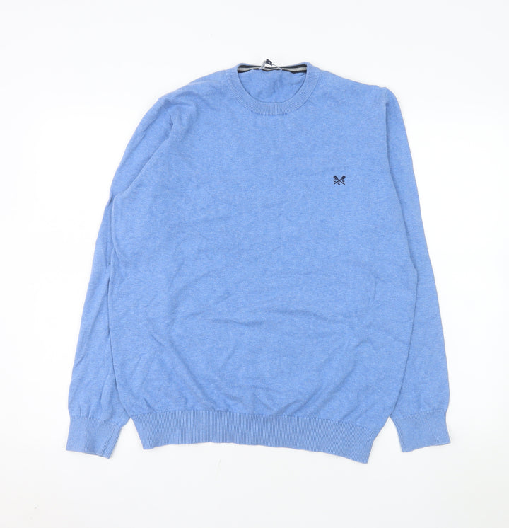 Crew Clothing Company Men's Blue Cotton Pullover Jumper L