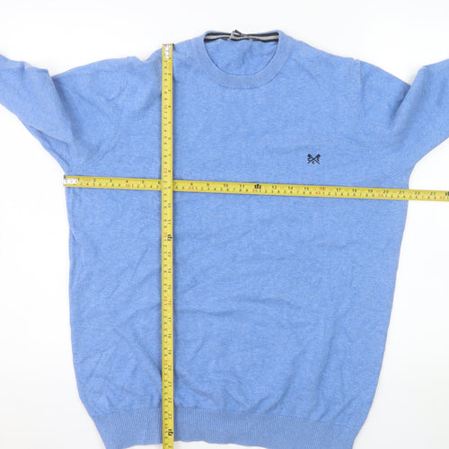 Crew Clothing Company Men's Blue Cotton Pullover Jumper L
