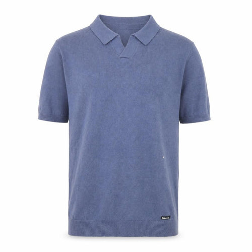 Ridge & Co. Men's Blue Cotton Blend Short Sleeve Polo Shirt Size S