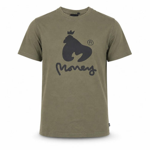 Money Boys Green Graphic Print T-Shirt 12-13 Years Cotton Crew Neck