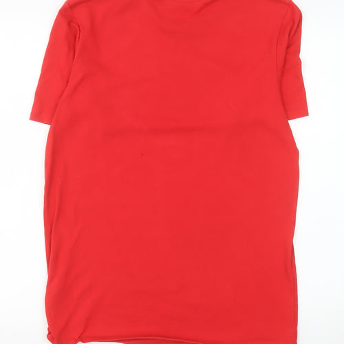 Nike Men's Red Athletic Dri-FIT Short Sleeve Crew Neck T-Shirt Size M