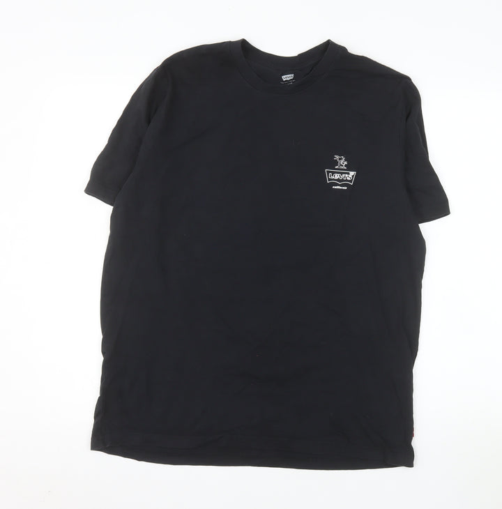 Levi's Men's Black Relaxed Fit California Graphic T-Shirt Size M