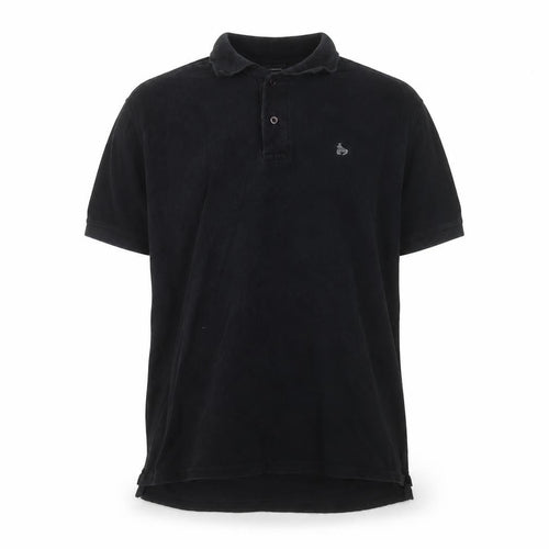 Money Men’s Black Cotton Polo Shirt Size L Regular Fit