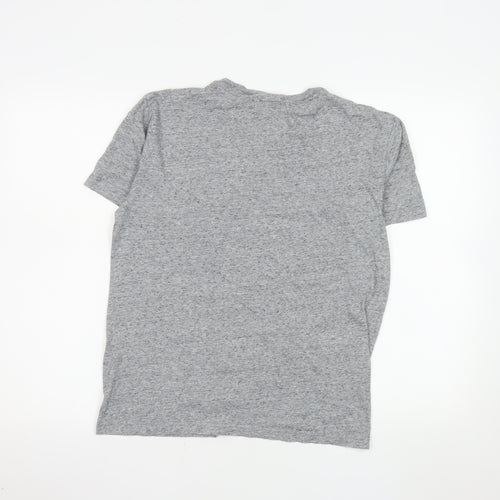 Champion Women Grey Basic Cotton T-Shirt M Short Sleeve Casual