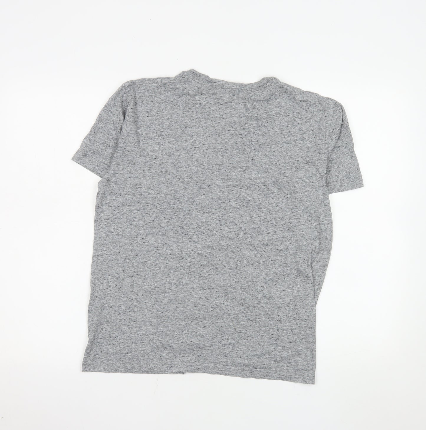Champion Women Grey Basic Cotton T-Shirt M Short Sleeve Casual