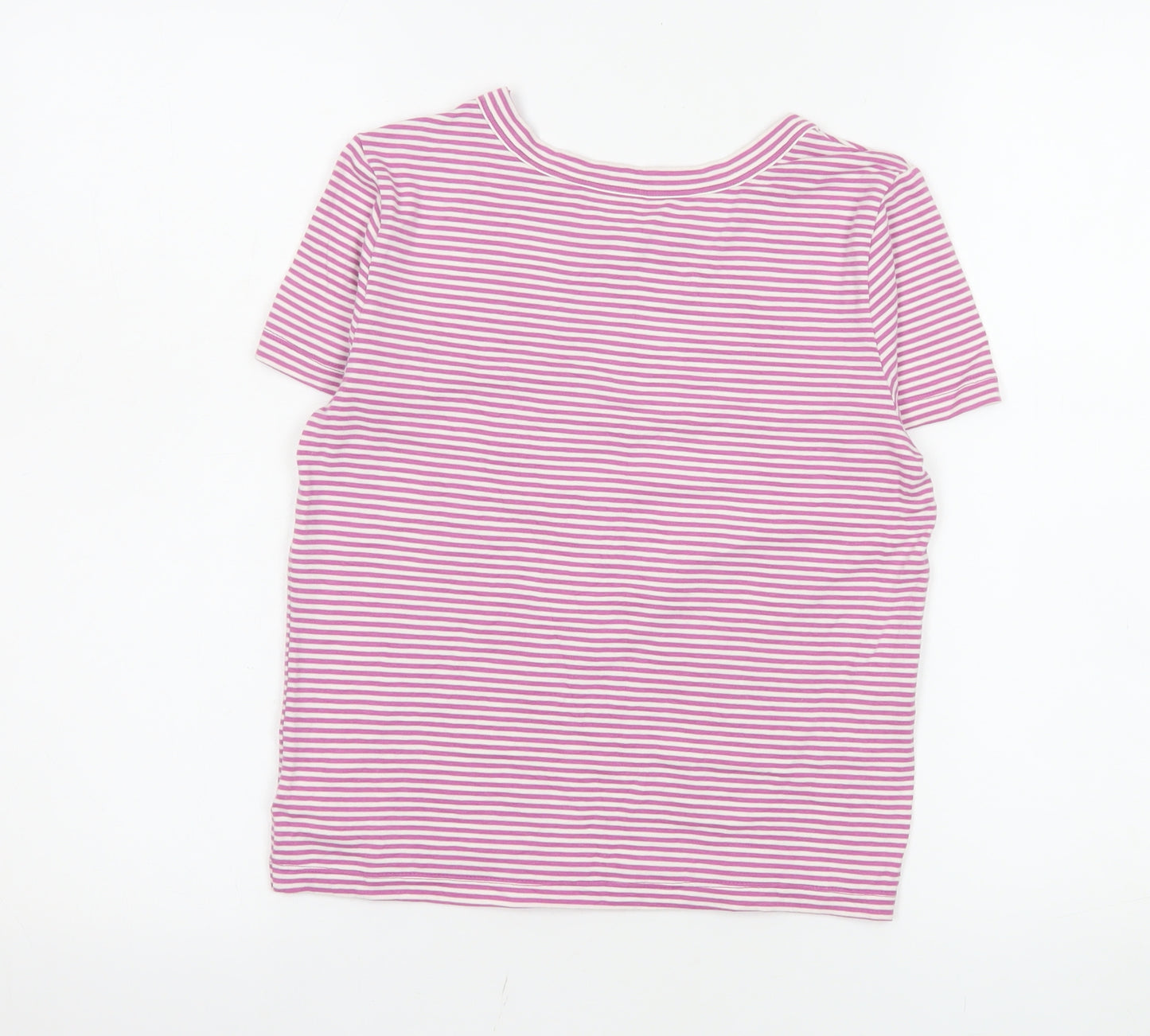 Old Navy Teens Pink Striped Fitted Short Sleeve T-Shirt XL