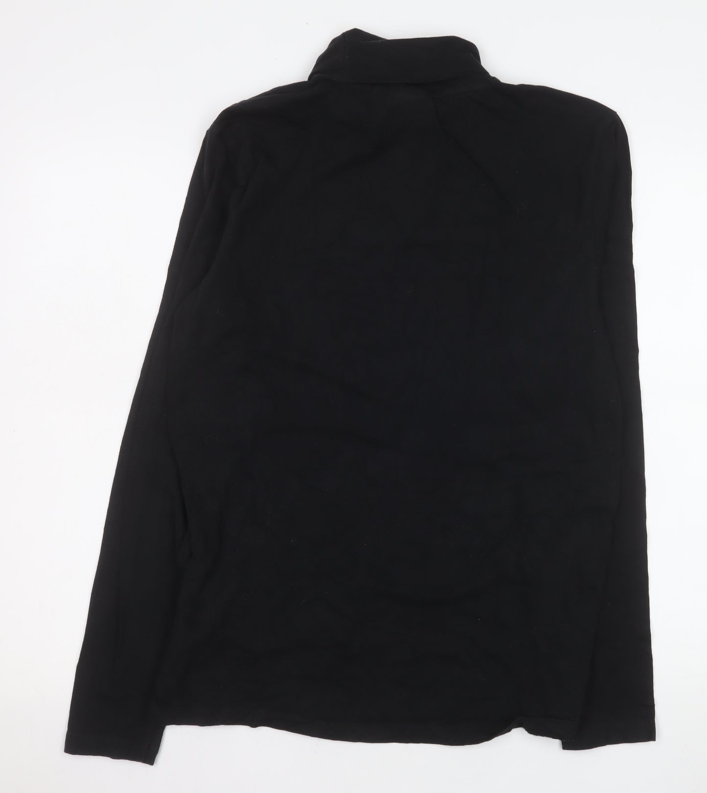 FILA Blackline Men's Black Slim Fit Roll Neck Long Sleeve Top L
