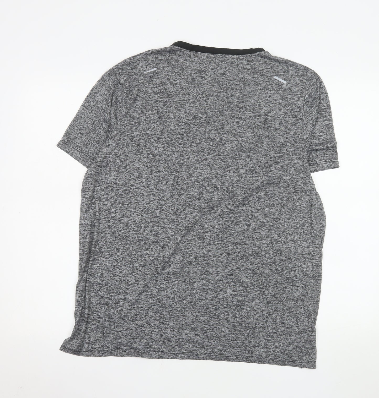Nike Men's Grey Dri-FIT Running T-Shirt Size M Athletic Fit
