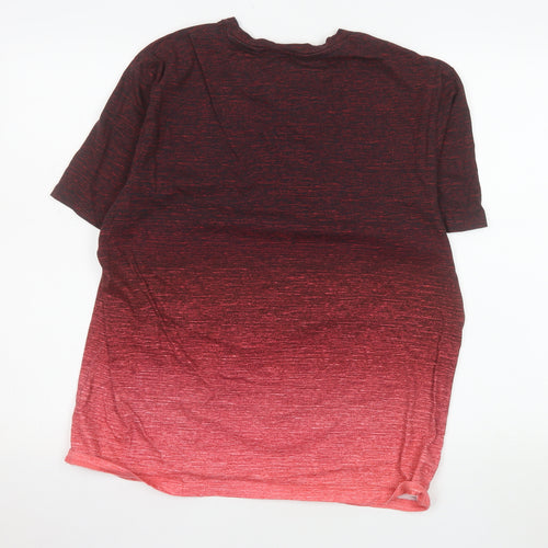 Next Men’s Red Ombre Cotton Short Sleeve T-Shirt Size L