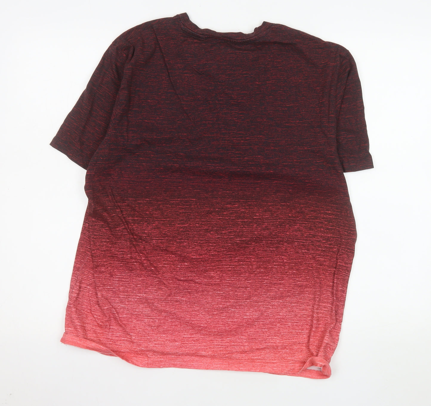 Next Men’s Red Ombre Cotton Short Sleeve T-Shirt Size L