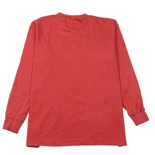 Disney Womens Red Minnie Mouse Long Sleeve Nightshirt Size M
