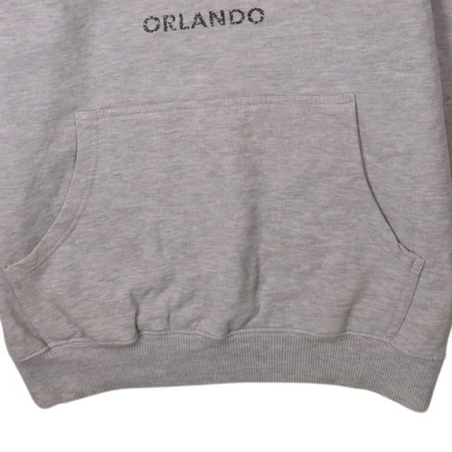 Hard Rock Cafe Orlando Women's Grey Pullover Hoodie Medium