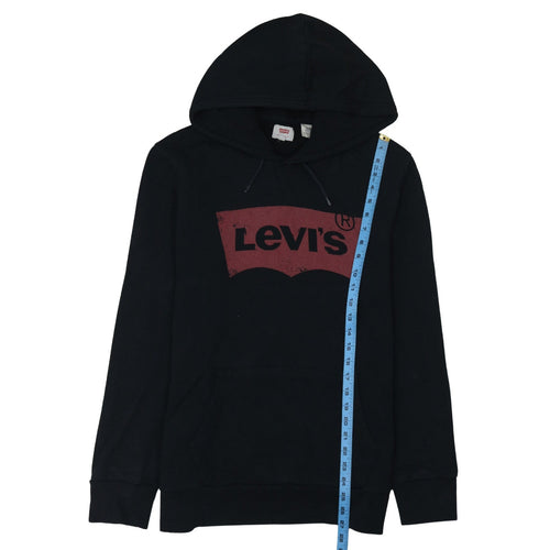 Levi's Men's Black Logo Pullover Hoodie L Regular Fit