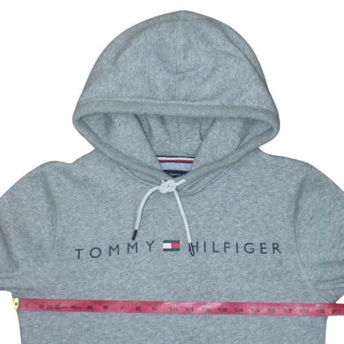 Tommy Hilfiger Men's Grey Pullover Hoodie Size S Regular Fit