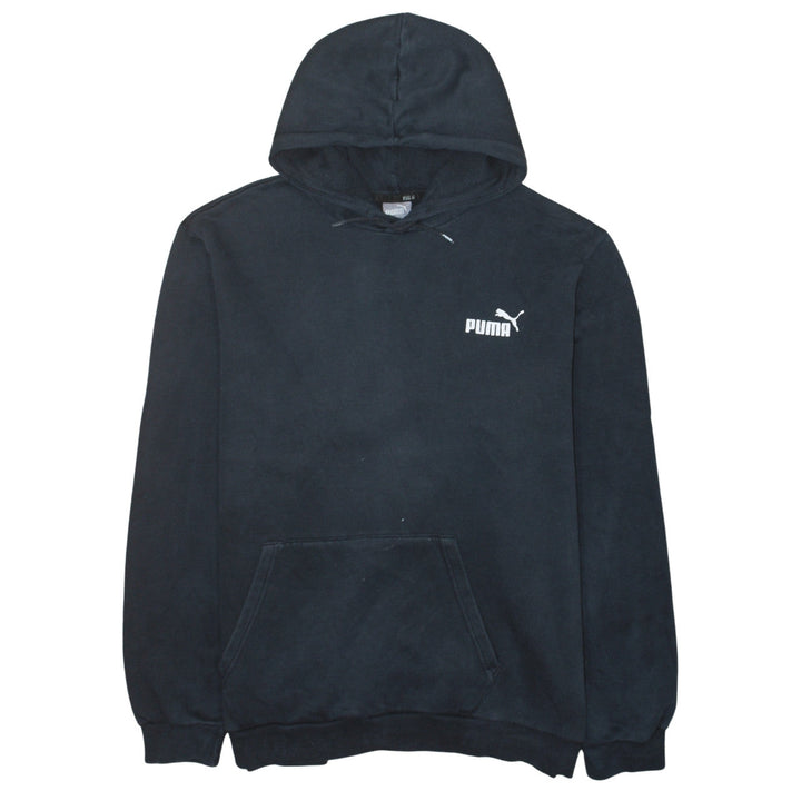 Puma Mens Black 2XL Pullover Hoodie Fleece Sweatshirt