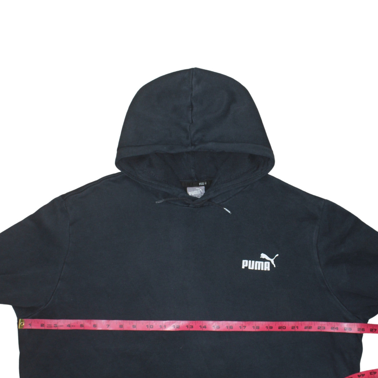Puma Mens Black 2XL Pullover Hoodie Fleece Sweatshirt