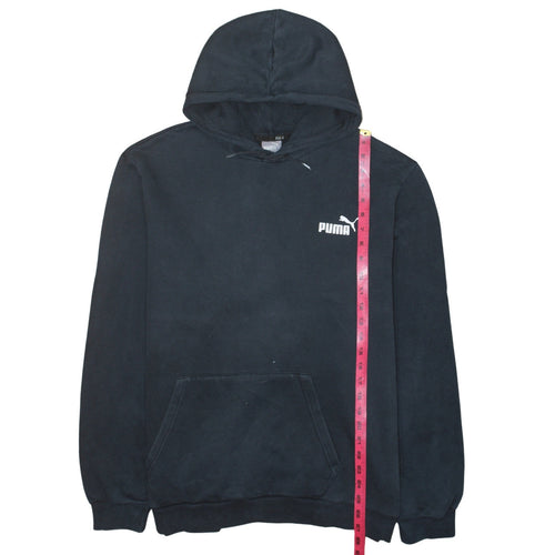 Puma Mens Black 2XL Pullover Hoodie Fleece Sweatshirt