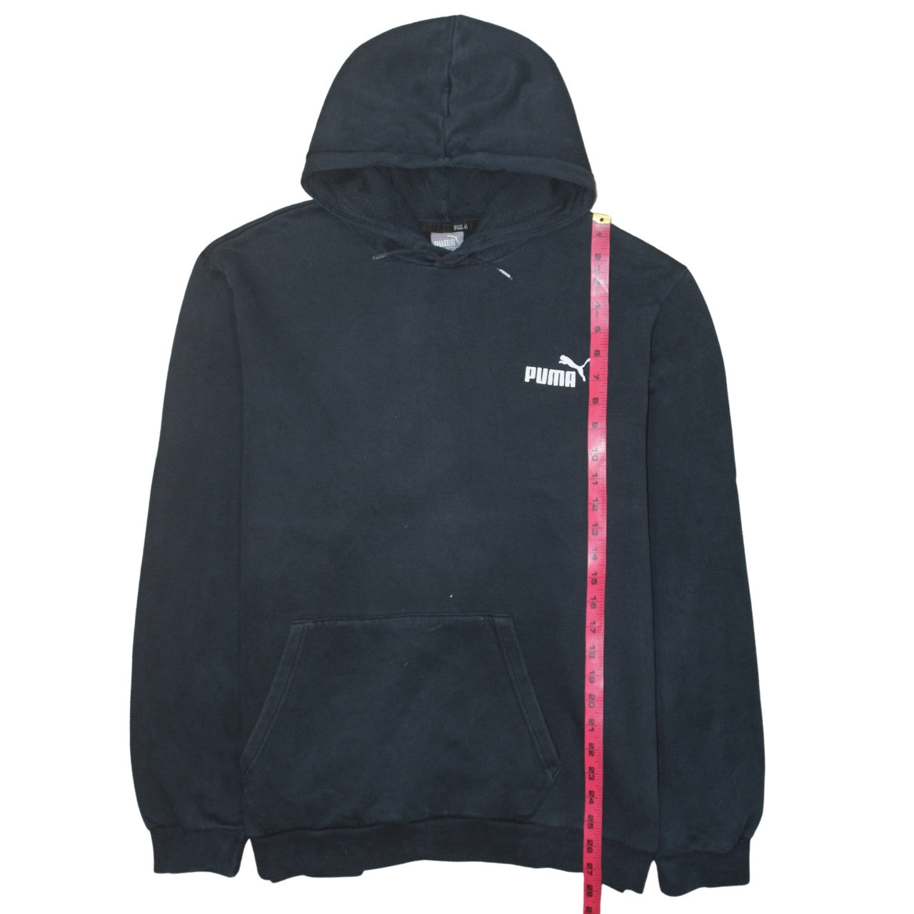 Puma Mens Black 2XL Pullover Hoodie Fleece Sweatshirt