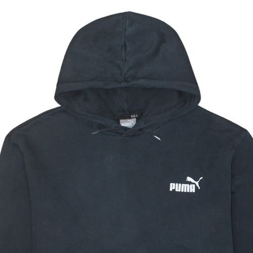 Puma Mens Black 2XL Pullover Hoodie Fleece Sweatshirt