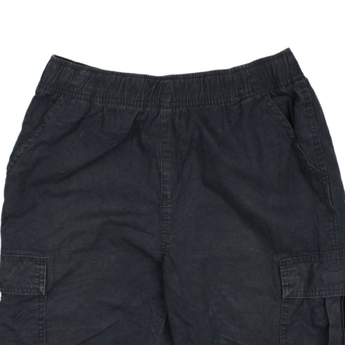 The Children's Place Boys Black Cargo Shorts Size 14 Husky Cotton Twill