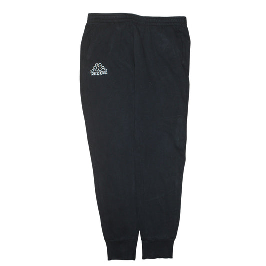 Kappa Men's Black XL Jogger Sweatpants Fleece Regular Fit