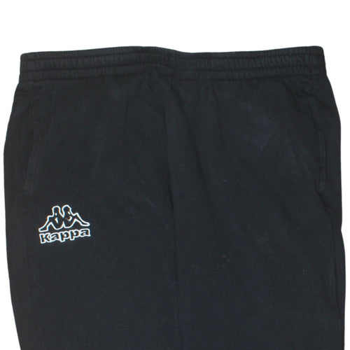 Kappa Men's Black XL Jogger Sweatpants Fleece Regular Fit