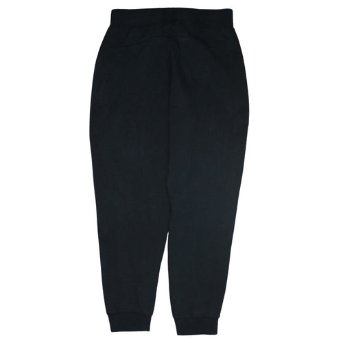 Ellesse Men Black Jogger Trousers L Regular Fleece Logo Zip Pockets