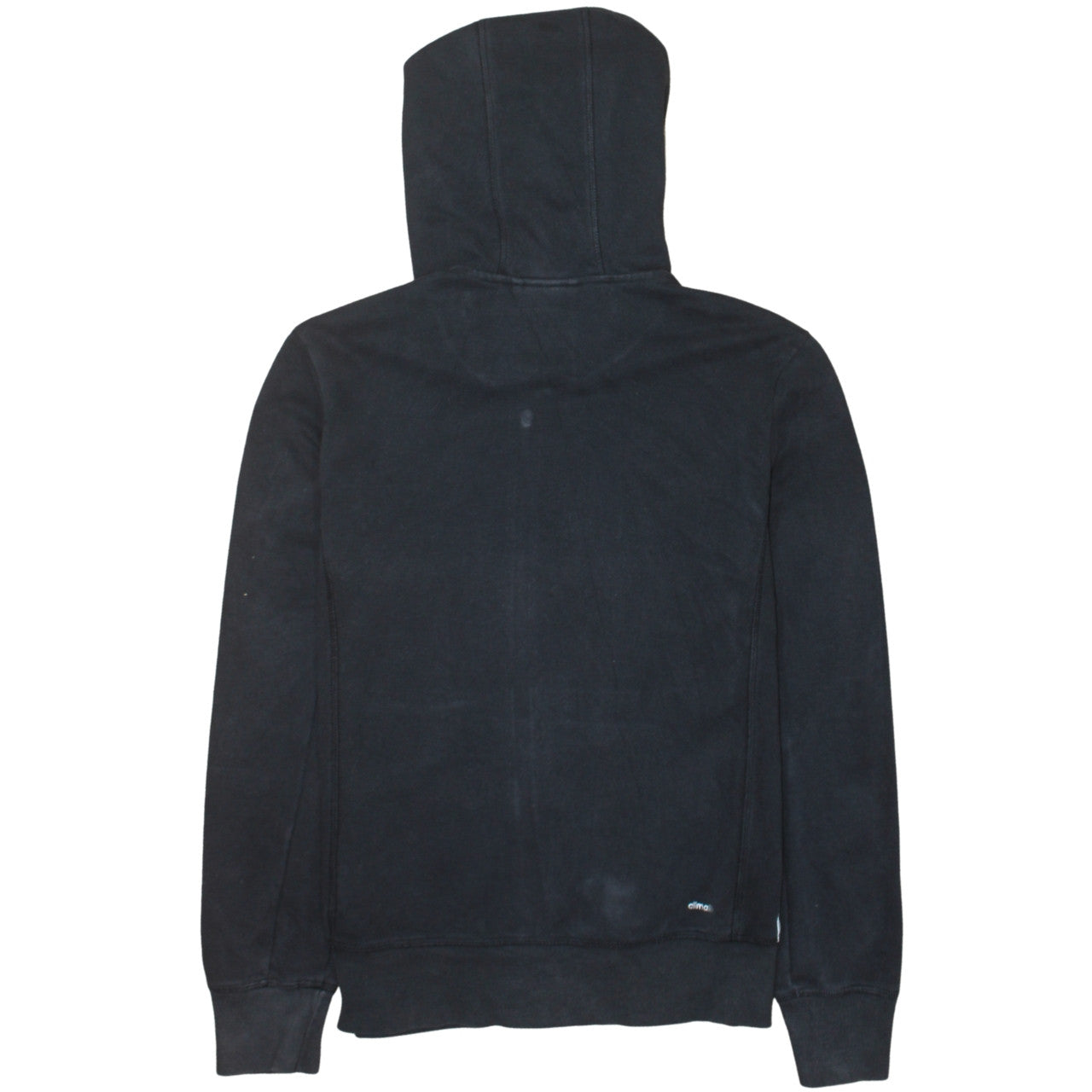 Adidas Womens Black Full Zip Hoodie Medium 12-14 Climalite Sweatshirt
