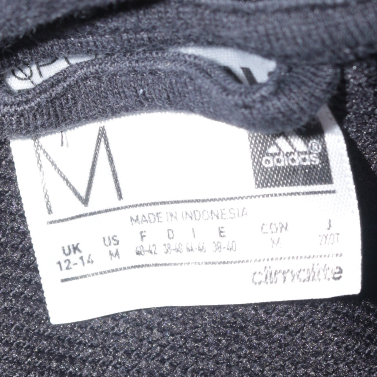 Adidas Womens Black Full Zip Hoodie Medium 12-14 Climalite Sweatshirt