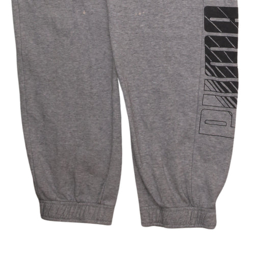 Puma Men's Grey M Sweatpants Jogger Trousers with Logo