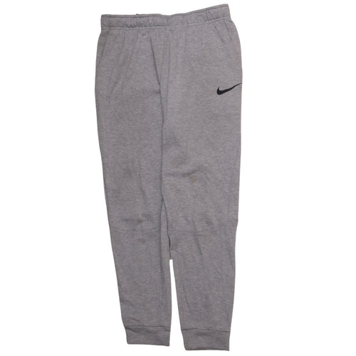 Nike Men's Grey Dri-FIT Jogger Trousers Size S