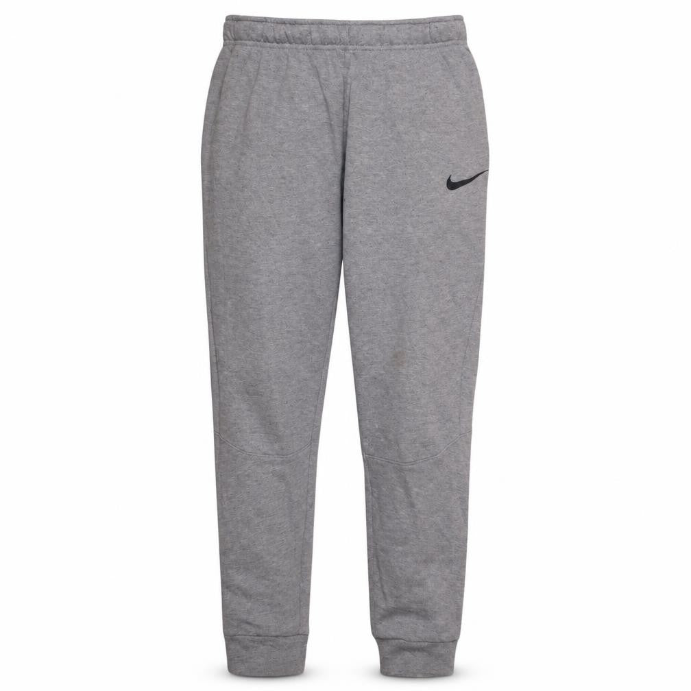Front view of Nike Men's Grey Dri-FIT Jogger Trousers, size S