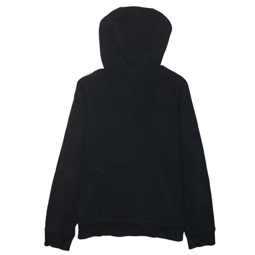 Adidas Women's Black Pullover Hoodie Size 14 with White Stripes