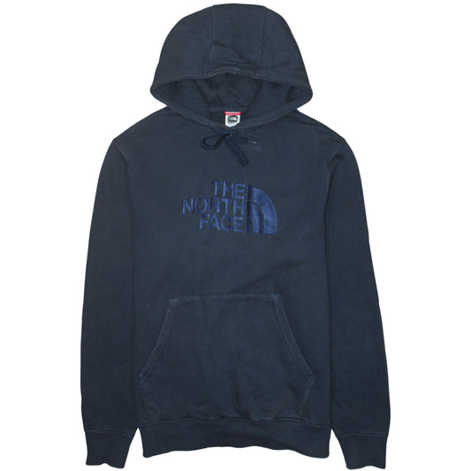 The North Face Men's Blue Pullover Hoodie Size L Embroidered Logo