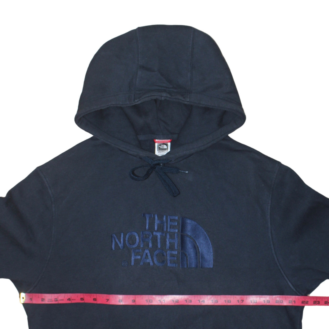 The North Face Men's Blue Pullover Hoodie Size L Embroidered Logo