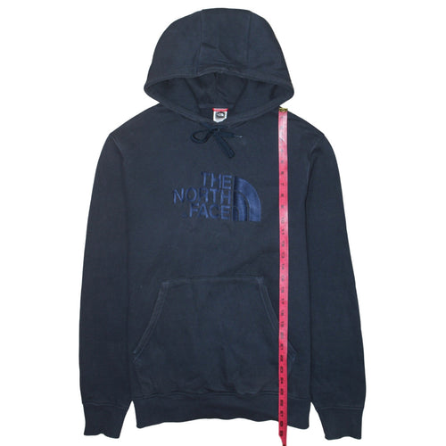 The North Face Men's Blue Pullover Hoodie Size L Embroidered Logo