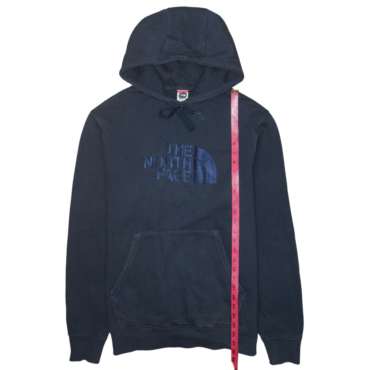 The North Face Men's Blue Pullover Hoodie Size L Embroidered Logo