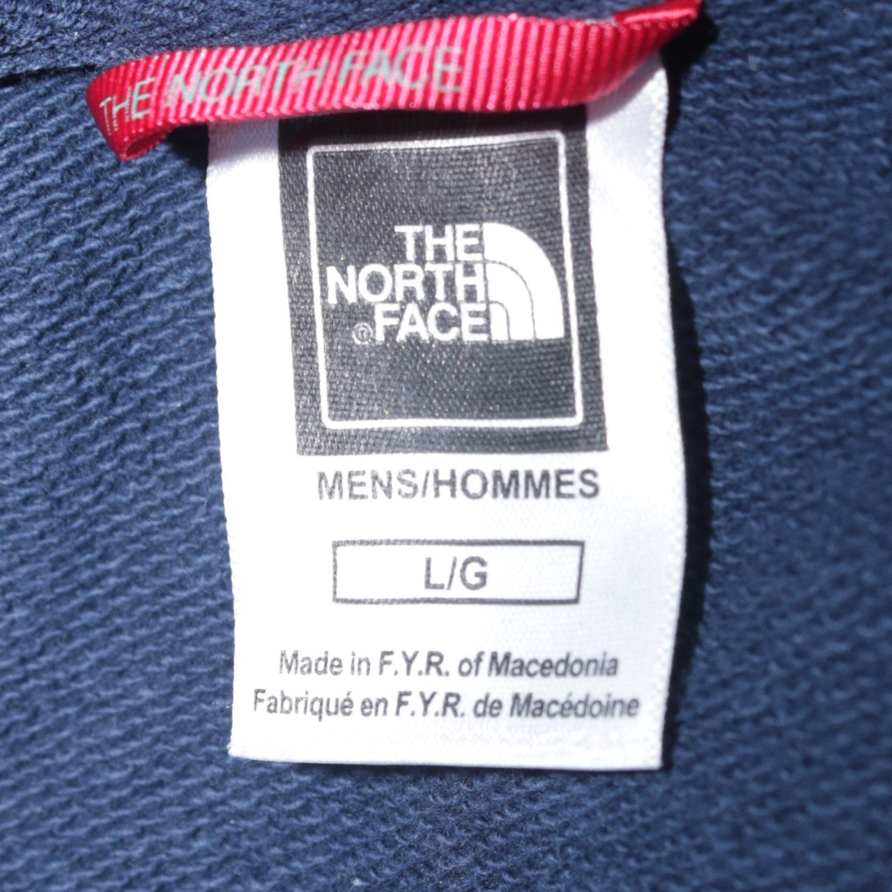 The North Face Men's Blue Pullover Hoodie Size L Embroidered Logo